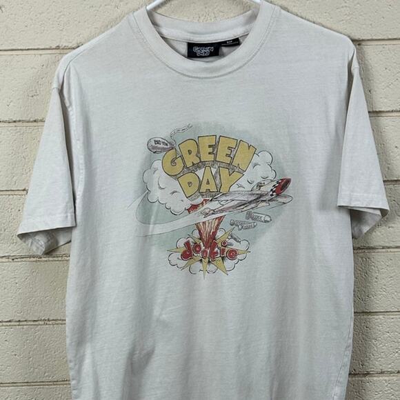 Green Day White Band Tee size S - Picture 7 of 7